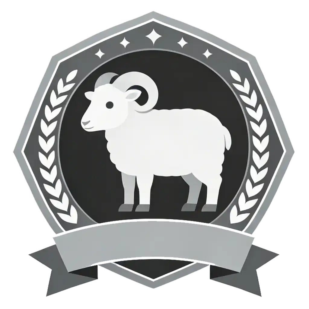 徽章-羊-白川技术站