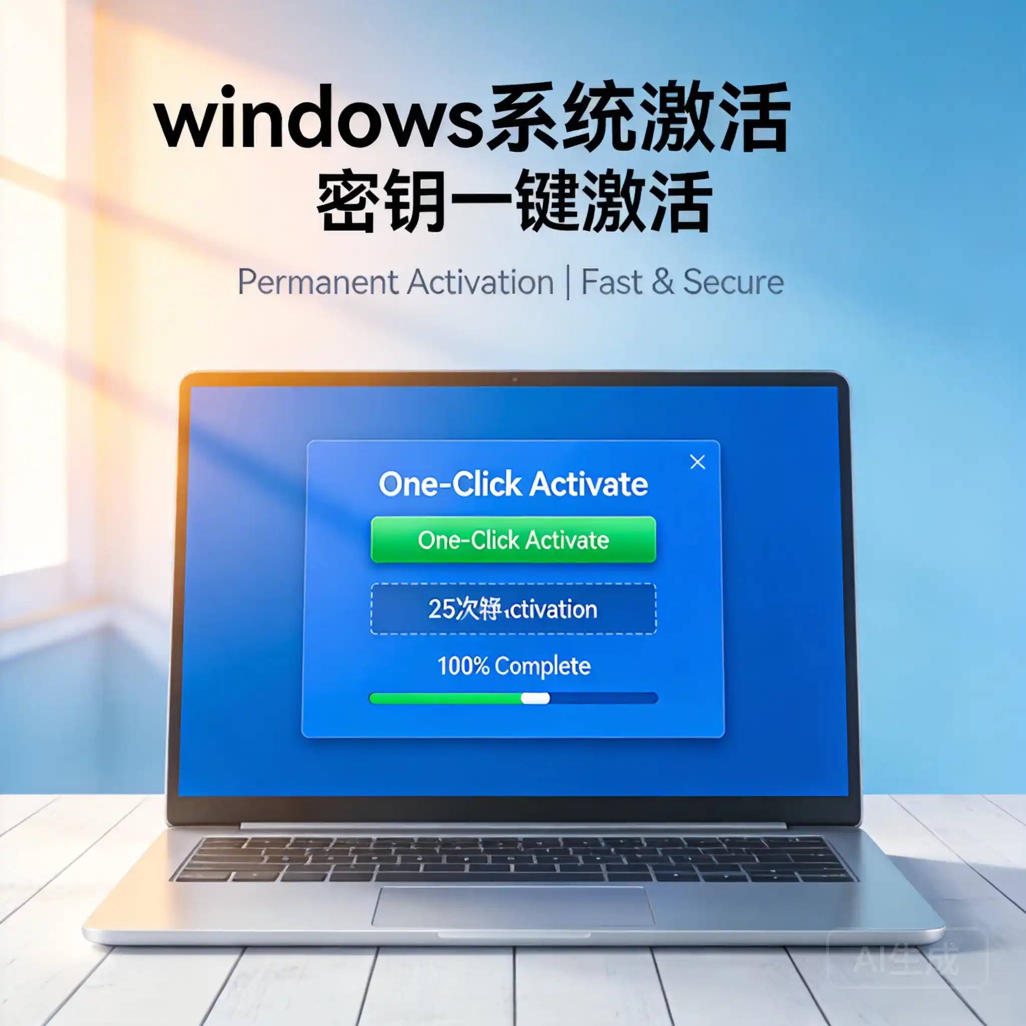 windows系统激活密钥一键激活-白川技术站