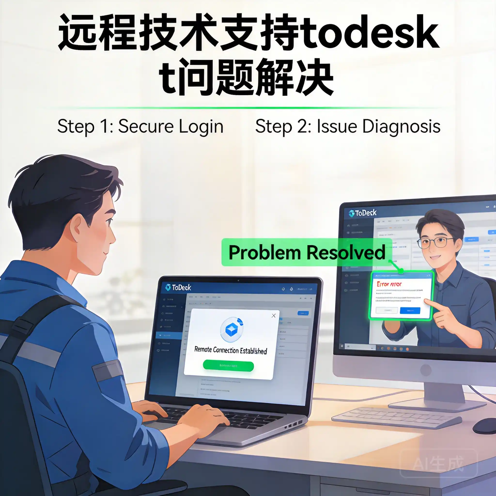远程技术支持todesk问题解决-白川技术站